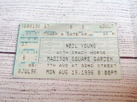 Neil Young &amp; Crazy Horse Madison Square Garden 1996 Ticket Stub - £7.59 GBP