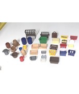 Playmobil Lot Of 34 Containers Jars Baskets Barrels Luggage Tool Chests - £17.55 GBP