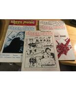 Sheet Music Magazine 5 Issues 1980-1981 - $14.08 CAD