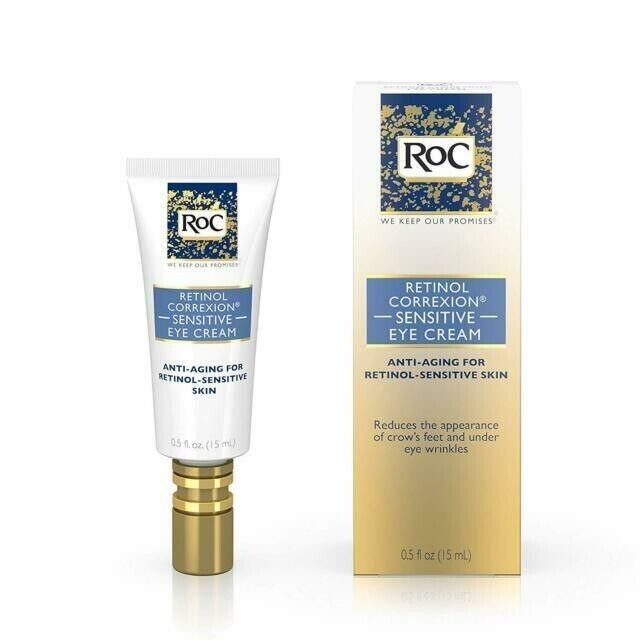 RoC NIB Retinol Correxion Eye Cream Anti-Aging Retinol-Sensitive Skin .5oz - $39.99