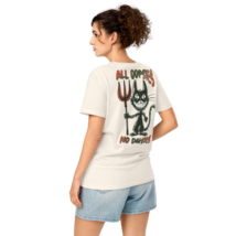 Unisex Organic Mid-Light T-Shirt – &quot;All Oopsies&quot; Back Print (Vintage White) - $49.99