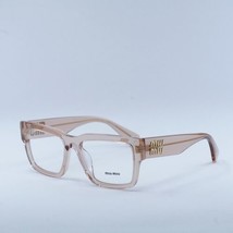 MIU MIU MU02XV 13T1O1 Noisette Transparent 54mm Eyeglasses New Authentic - £146.68 GBP