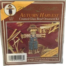 Vintage 1991 Mill Hill Counted Glass Bead Kit Autumn Harvest Scarecrow O... - $9.99