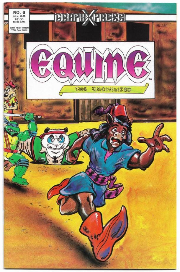 Equine The Uncivilized #6 (1989) *GraphXPress / Cover Artwork By Stan Sa... - $125.00