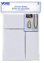 White Embossed Jewelry Boxes   3-ct. Packs - £5.57 GBP