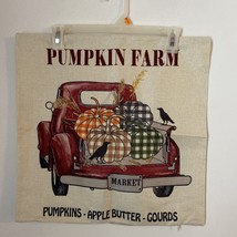 Autumn Decor, Burlap Style Large Pillowcase. Living Room Decor, Pumpkin farm - £7.11 GBP