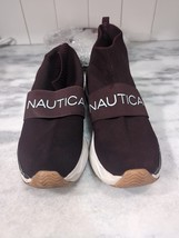 Nautica Burgundy Slip-On Walking Shoes, Size 10 Mens Casual Willym2, Padded Sock - £11.68 GBP