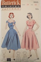 Sewing Pattern Butterick #6625 Size 16 Bust 34 New Look Party Dress - $27.72