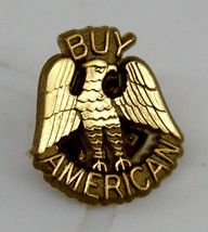 Vintage Patriotic Statement American Eagle “Buy American” Pin  Plastic NOS 6474 - £4.74 GBP