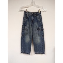 Wrangler Boys Jeans 6 Slim Adjustable Waist Blue Pants Cargo - $9.96