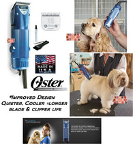 Oster A5 Turbo 2 Speed Heavy Duty Clipper Set Cryogen X 10 Blade*Pet Dog Horse - £135.92 GBP
