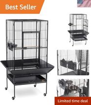 Park Plaza Bird Cage, Black Hammertone, Large - $523.33