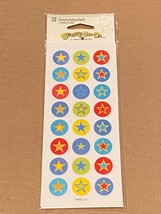 American Greetings Multi Color Stars On Circles 72 Stickers*NEW/SEALED* p1 - £4.70 GBP