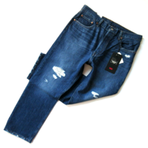 NWT Levi&#39;s 501 Original in Market Grammar Destroyed High Rise Straight Jeans 27 - £33.19 GBP