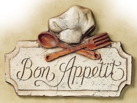 Bon Appetit Vintage Metal Sign - £7.07 GBP