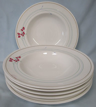 Royal Worcester Printemps Soup or Salad Bowl 9 1/4&quot;, Set of 6 - £29.19 GBP