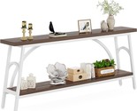 70.86 Inche Extra Long Console Table,2-Tier Sofa Tables Living Room,Entr... - $355.99