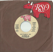 John Travolta &amp; Olivia NEWTON-JOHN -YOU&#39;RE The One That I Want 1978 Usa 7&quot; Vinyl - £9.97 GBP