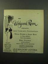 1950 The Waldorf-Astoria Hotel Ad - Jack Cathcart&#39;s Continentals - £14.78 GBP