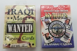 Bicycle Iraqi Most Wanted And American Art U.S. Military Heroes Playing Cards - £25.06 GBP