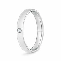 ANGARA Gypsy Set Round Diamond Solitaire Wedding Band for Men in 14K Solid Gold - £531.55 GBP
