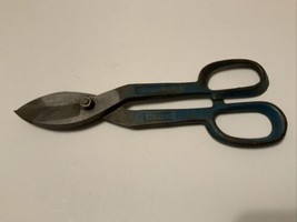 Vintage Metal Tin Snips 10&quot; Solid Steel Drop Forged - £10.21 GBP