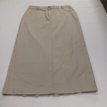 Christopher & Banks RN#63823 Women's Tan/Khaki Cotton Denim Skirt Size 12 image 14