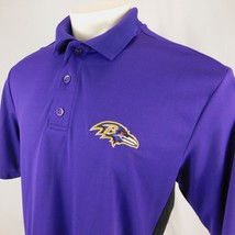 Baltimore Ravens Men Purple Golf Polo Shirt NFL Team Appeal TX3 Cool Sz L - £27.90 GBP