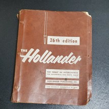 Vintage 1960 The Hollander 26th Edition Parts Index Manual Auto and Truck Book - £60.80 GBP