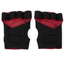 Half Finger Padded Cycling Gloves, Red - £13.86 GBP
