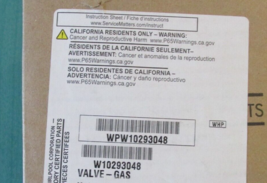 Whirlpool Range - GAS VALVE - WPW10293048 - NEW! (Open box) - $149.99