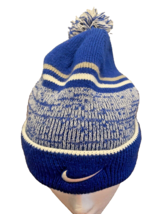 Tobaggon Nike Adult Unisex Winter Hat Beanie Pom-Pom Cuffed Kentucky Blu... - £25.26 GBP