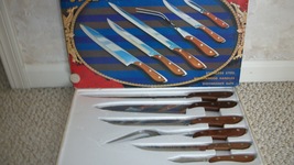 Vintage Never Used Stainless Steel 6 PC. Cutlery/Knife Set (NIB) (#0467)  - £43.92 GBP