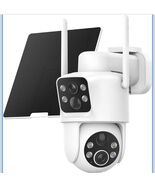 Solar Security Dual Lens Camera Outdoor Home 2K Wifi 360* Wireless IP Ca... - $1,089.60 MXN