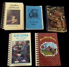 Town Cookbooks Set Lot 5 Small Town Oklahoma Spiral Bound Fav Recipes Vi... - $46.74