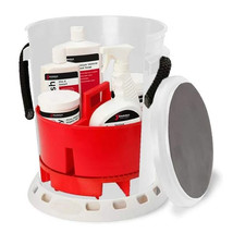 Shurhold 5 Gallon White Bucket Kit - Includes Bucket, Caddy, Grate Seat, Buff Ma - £132.57 GBP