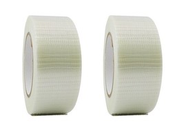 2 Rolls Bi-Directional Filament Strapping Tape 2&quot; x 60 yd Free Shipping - £28.83 GBP