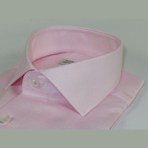 Men 100% Italian Cotton Shirt Non Iron SORRENTO Turkey Spread Collar 4470 Pink image 2