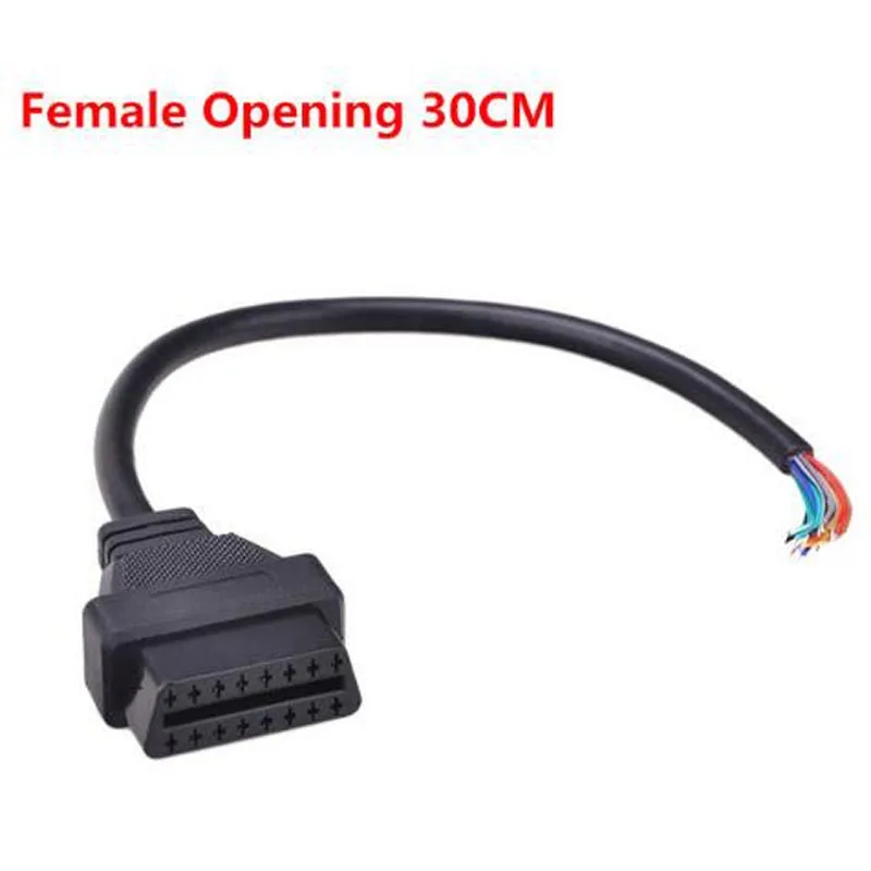 Professional OBD2 16Pin Female/male Connector to Opening OBD Cable OBDII... - £50.53 GBP