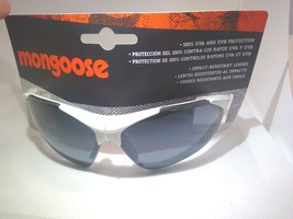 NEW Boys Kids Mongoose Sunglasses 100% UVA And UVB Protection orange &amp; w... - £4.77 GBP
