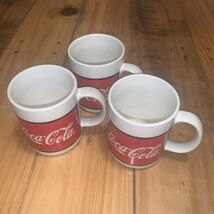 Lot of 3 Vintage 1996 COCA COLA Gibson Mugs 10 oz - $19.80