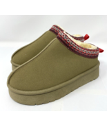 Women&#39;s Fashion Platform Slippers Tan Size EU38, Fits US 7 - $357.24 MXN