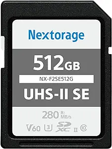 512Gb Uhs-Ii V60 Sdxc Memory Card Max Read Speed 280Mb/S Max Write Speed... - $259.99