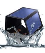 SOKOO 22W 5V 2-Port USB Portable Foldable Solar Charger with High Black - £45.35 GBP