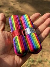 2 Pc Indian Rainbow Color Silk Mauli Kalawa Moli Kalaya Religious Wrist Band - £8.57 GBP
