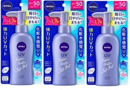 Nkao NIVEA Soleil Protection Eau Gel Super SPF50 Pa Pompe Type 140g 3pcs Set - £36.43 GBP