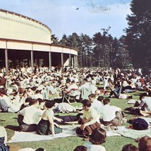 Berkshire Festival at Tanglewood People Sitting Massachusettes Vintage Postcard - £9.67 GBP