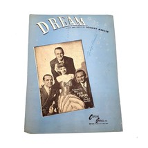 Vintage Sheet Music 1944 Dream Key of B Flat Piano Voice Guitar - £7.82 GBP