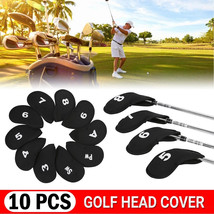 Orysin 10PCS Golf Club Iron Head Covers Set Universal Putter Headcover P... - $9.90