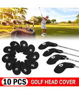Orysin 10PCS Golf Club Iron Head Covers Set Universal Putter Headcover P... - $13.82 CAD